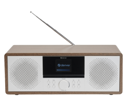 Mikro i mini wieża Denver Wieża stereo Denver MIR-270DW z radiem internetowym dark woo